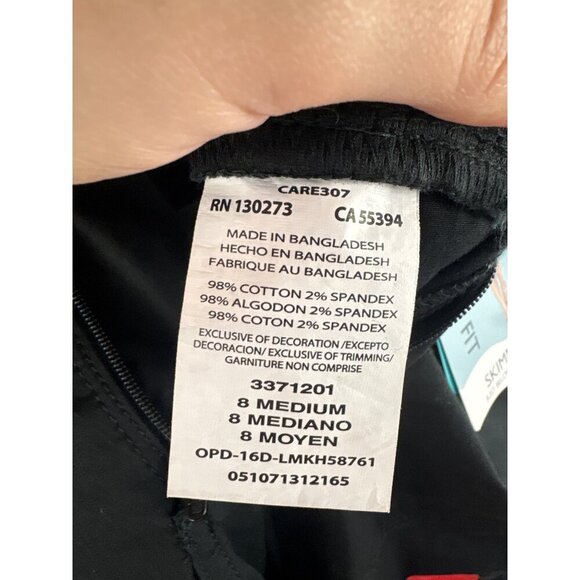 Women’s Lee Size 8 Black Capri Pants - Picture 3 of 6